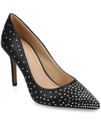 Journee Collection Women's Venus Pointed Toe Comfort Dress Pumps In Black