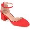 Journee Collection Women's Wide Width Edna Pump In Orange