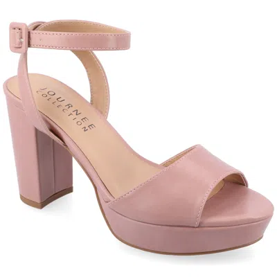 Journee Collection Women's Wide Width Nairri Sandals In Pink