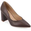 Journee Collection Collection Women's Narrow Width Supernatural Tru Comfort Foam Simonne Pumps Warm Shades In Multi