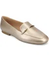 Journee Collection Women's Wrenn Slip On Loafers In Champagne
