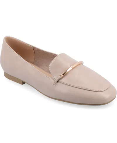 Journee Collection Tru Comfort Foam Wrenn Flat In Taupe