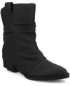 Journee Collection Women's Wynette Slouchy Comfort Ankle Booties In Black