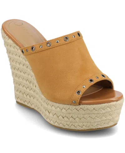 JOURNEE COLLECTION WOMEN'S YARI PLATFORM ESPADRILLE WEDGE SANDALS