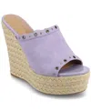 Journee Collection Yari Platform Wedge Espadrille Sandal In Lilac