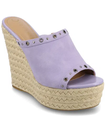 JOURNEE COLLECTION WOMEN'S YARI PLATFORM ESPADRILLE WEDGE SANDALS