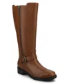 Journee Collection Womens Yasmina Block Heel Dress Boots In Brown