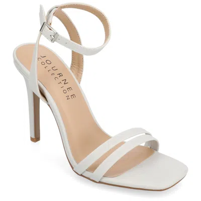 Journee Collection Yevva Ankle Strap Stiletto Sandal In Gray