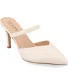 Journee Collection Collection Women's Narrow Width Supernatural Tru Comfort Foam Yvon Pumps Warm Shades In Porcelain