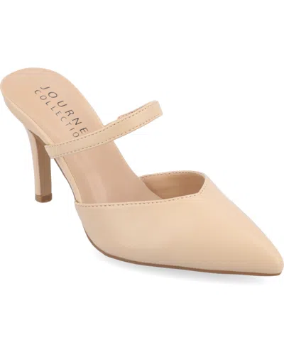 JOURNEE COLLECTION WOMEN'S YVON POINTED TOE SLIP ON PUMPS