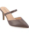 Journee Collection Collection Women's Narrow Width Supernatural Tru Comfort Foam Yvon Pumps Cool Shades In Truffle