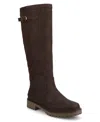 Journee Collection Journee Women's Zemmie Knee High Wide-calf Casual Quilted Boots In Brown