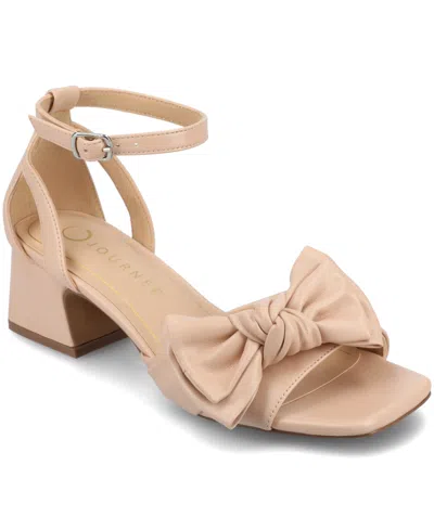 JOURNEE COLLECTION WOMEN'S ZEVI BLOCK HEEL DRESS SANDALS