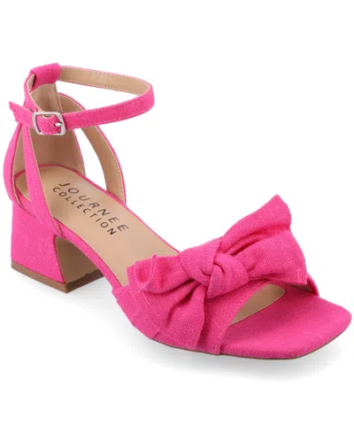 JOURNEE COLLECTION WOMEN'S ZEVI BLOCK HEEL DRESS SANDALS
