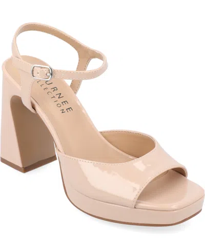 JOURNEE COLLECTION WOMEN'S ZIARRE PLATFORM SANDALS