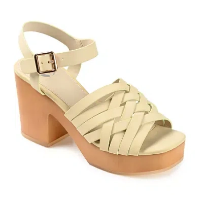Journee Collection Womens Addisyn Heeled Sandals In Neutral