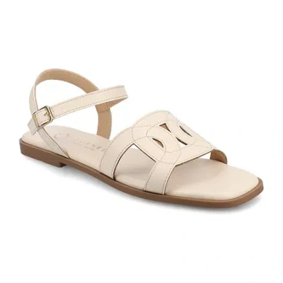 Journee Collection Womens Adjustable Strap Flat Sandals In Multi