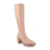 Journee Collection Womens Alondra Block Heel Dress Boots In Pink