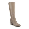 Journee Collection Womens Ameylia-wc Wide Calf Block Heel Dress Boots In Neutral