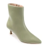 Journee Collection Womens Arely Kitten Heel Booties In Green