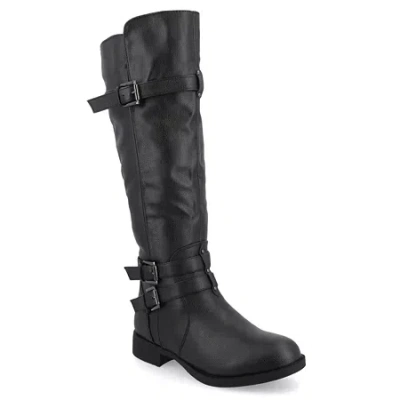 Journee Collection Womens Bite Tall Boots In Black