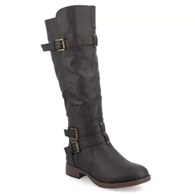 Journee Collection Womens Bite Tall Boots In Brown