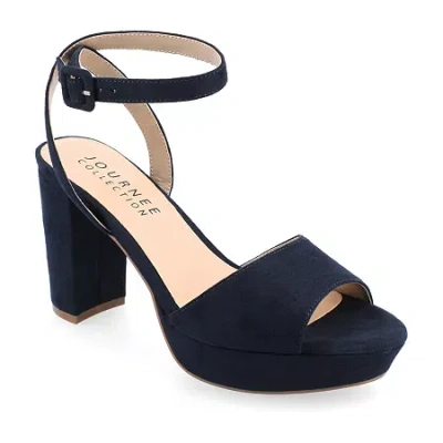 JOURNEE COLLECTION WOMENS BLOCK HEEL NAIRRI PUMPS