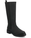 Journee Collection Womens Brandi Lug Sole Regular Wide Calf Extra Wide Calf Knee High Boots In Black