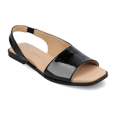 JOURNEE COLLECTION WOMENS BRINSLEY SLINGBACK STRAP FLAT SANDALS