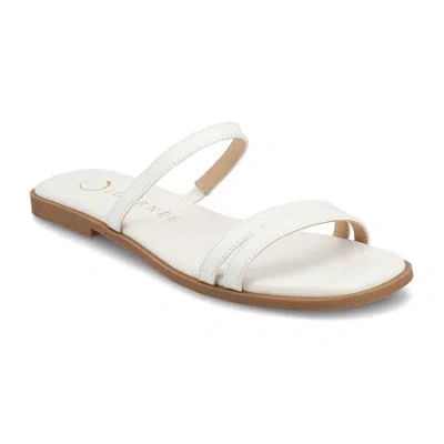 JOURNEE COLLECTION WOMENS BRISA FLAT SANDALS