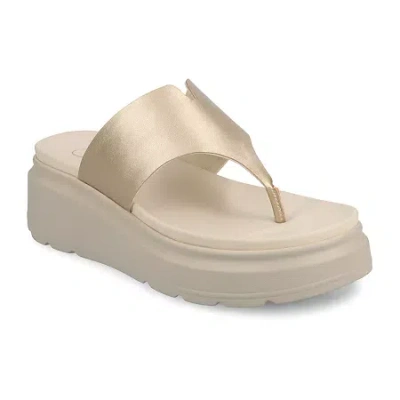 JOURNEE COLLECTION WOMENS CARAH WEDGE SANDALS