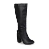 Journee Collection Womens Carver Wide Calf Boot In Black