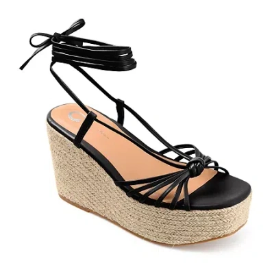 Journee Collection Womens Catalinn Heeled Sandals In Black