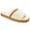 Journee Collection Womens Caterina Tru Comfort Foam Slip On Slide Open Toe Slippers In White