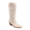 Journee Collection Womens Chantry Stacked Heel Dress Boots In Nude