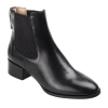 Journee Collection Womens Chayse Stacked Heel Booties In Black
