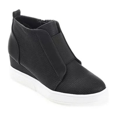 JOURNEE COLLECTION WOMENS CLARA WEDGE SNEAKER