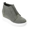 Journee Collection Womens Clara Wedge Sneaker In Green