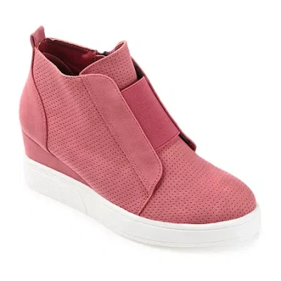 JOURNEE COLLECTION WOMENS CLARA WEDGE SNEAKER