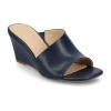 Journee Collection Womens Clementine Wedge Sandals In Blue
