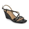 Journee Collection Womens Clinne Wedge Sandals In Black