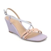 Journee Collection Womens Clinne Wedge Sandals In Gray