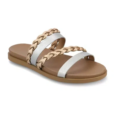 Journee Collection Womens Colette Flat Sandals In Multi
