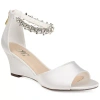 Journee Collection Journee Connor Embellished Strap Wedge Sandal In White