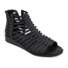 Journee Collection Womens Delilah Gladiator Sandals In Black