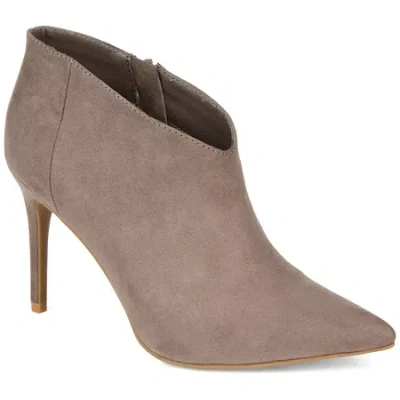 Journee Collection Womens Demmi Stiletto Heel Booties In Neutral
