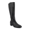 Journee Collection Womens Devri Stacked Heel Dress Boots In Black