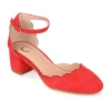 Journee Collection Womens Edna Heeled Sandals In Red