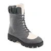 Journee Collection Womens Elinor Block Heel Booties In Gray