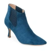 Journee Collection Womens Elitta Kitten Heel Booties In Blue